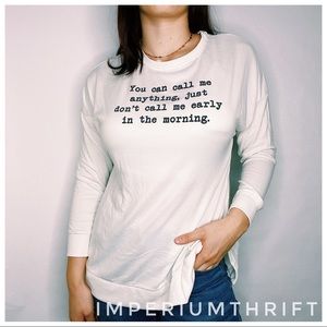 White Pajama Top graphic Shirt